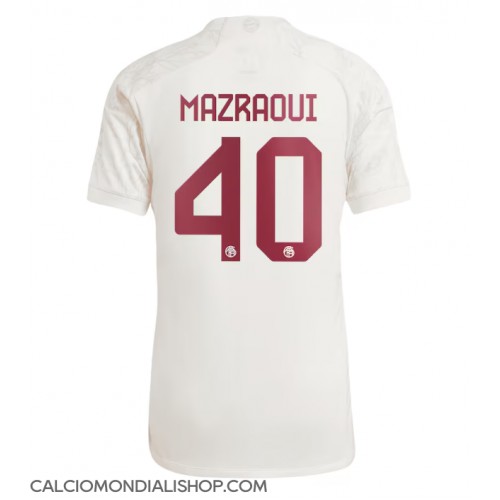 Maglie da calcio Bayern Munich Noussair Mazraoui #40 Terza Maglia 2023-24 Manica Corta